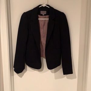 Angled Front Black Blazer